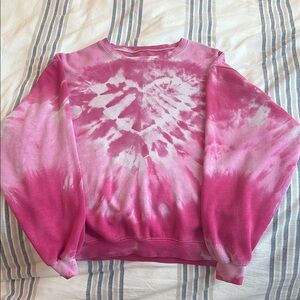 Urban Outfitters Pink Tie-Dye Sweatshirt